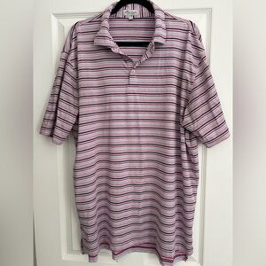 Peter Millar Striped Summer Comfort Polo, XL